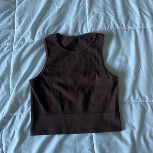 Brown tank top